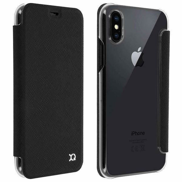 Xqisit Adour iPhone X XS Flap Cover Wallet Pouch Case Black 29970
