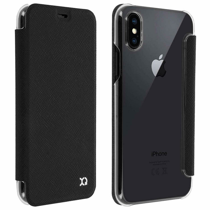 Xqisit Adour iPhone X XS Flap Cover Wallet Pouch Case Black 29970