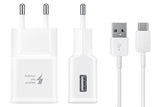 Samsung 15W EU Mains Charger White with A to C Cable - EP-TA20EWECGWW