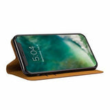 Xqisit Brown Slim Wallet Case Pouch Stand for iPhone X XS 5.8" 30403