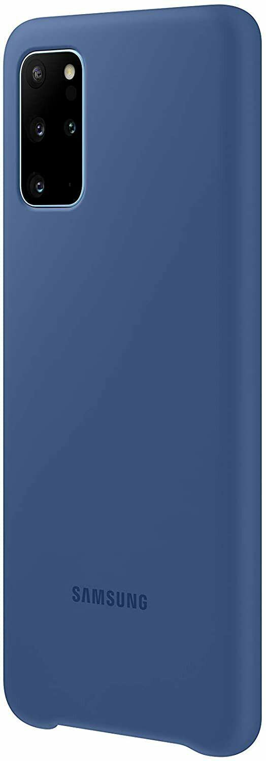 Samsung Galaxy S20 Plus 5G Silicone Cover Blue Case EF-PG985TNEG